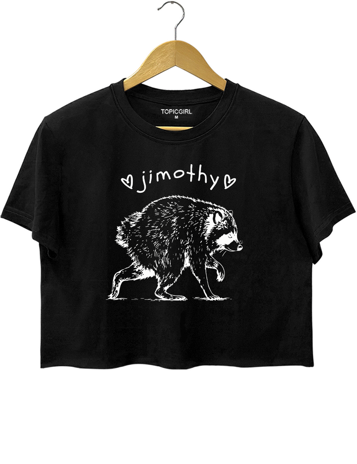Short Spine Raccoon Jimothy Crop Top