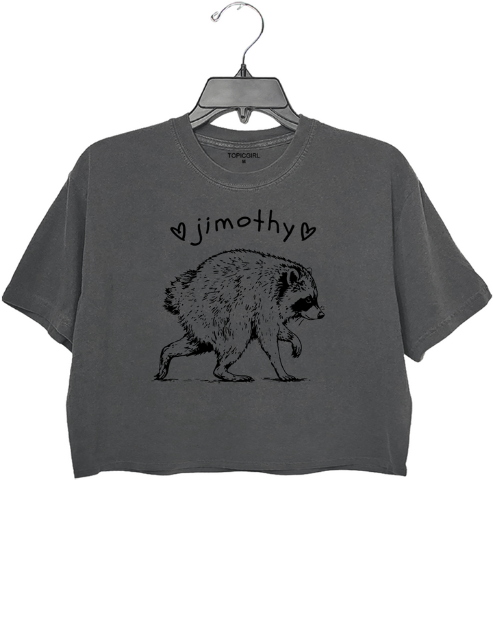 Short Spine Raccoon Jimothy Crop Top
