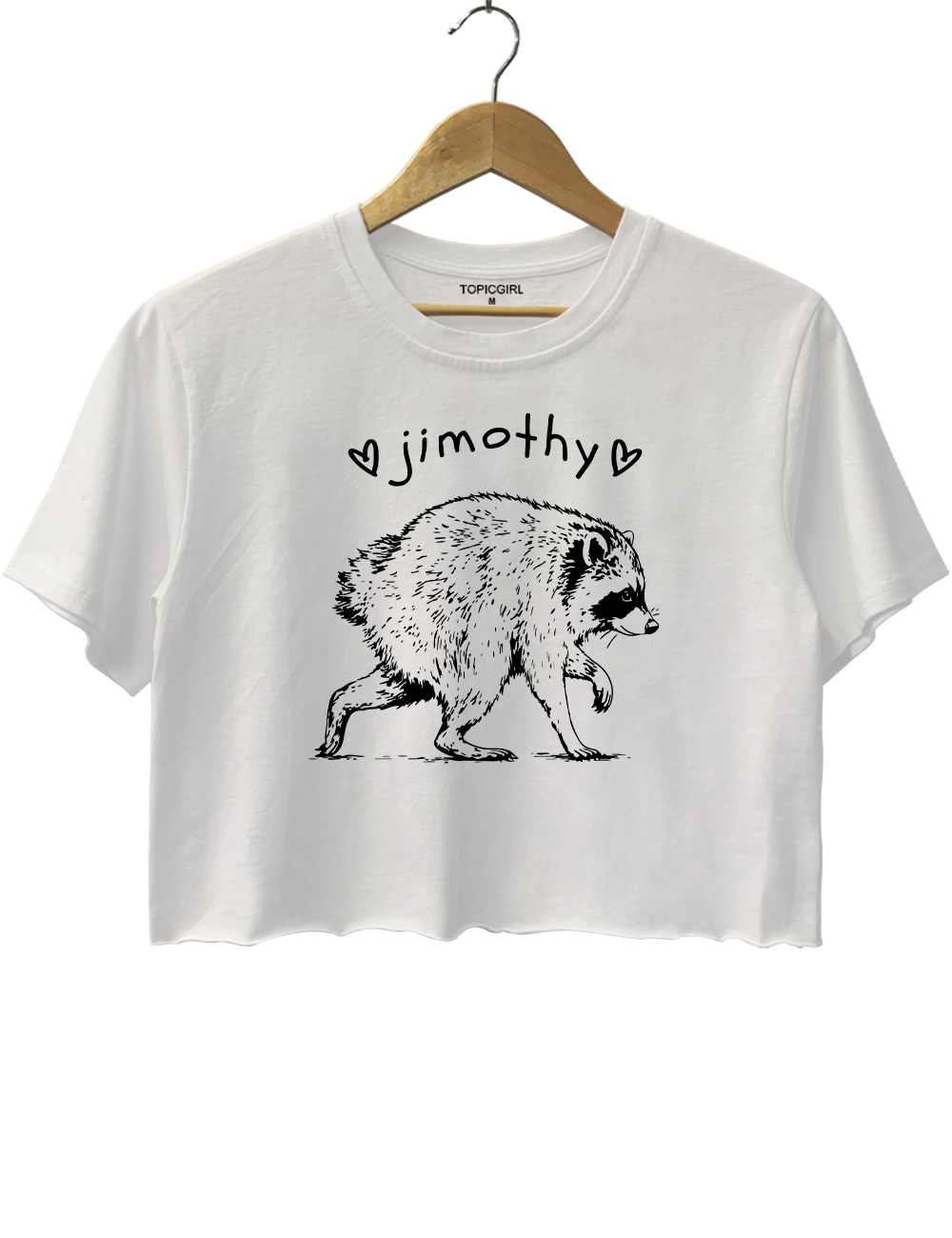 Short Spine Raccoon Jimothy Crop Top