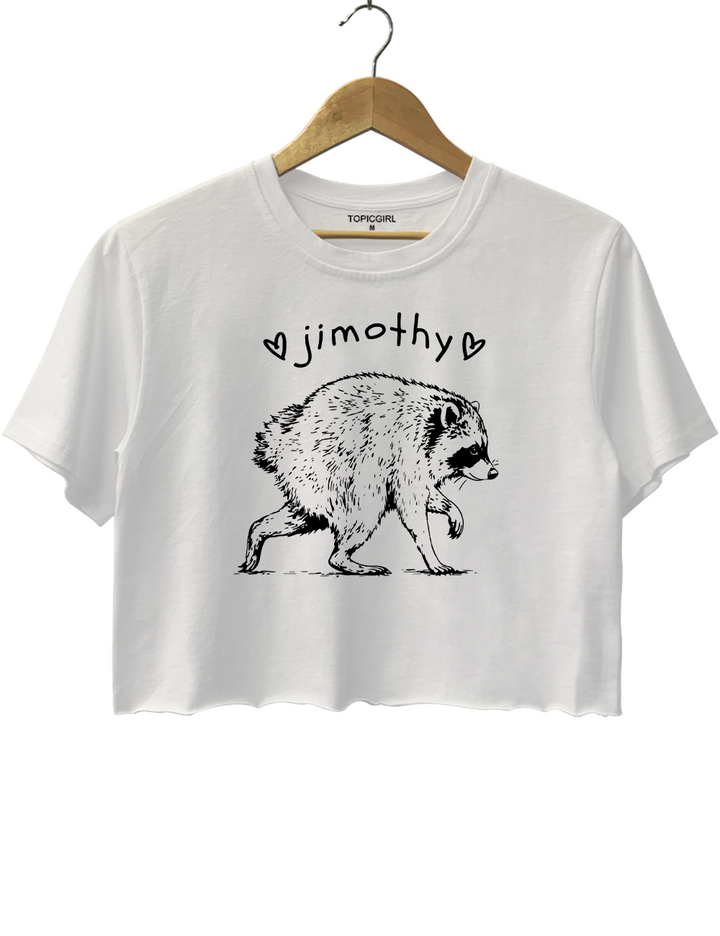 Short Spine Raccoon Jimothy Crop Top