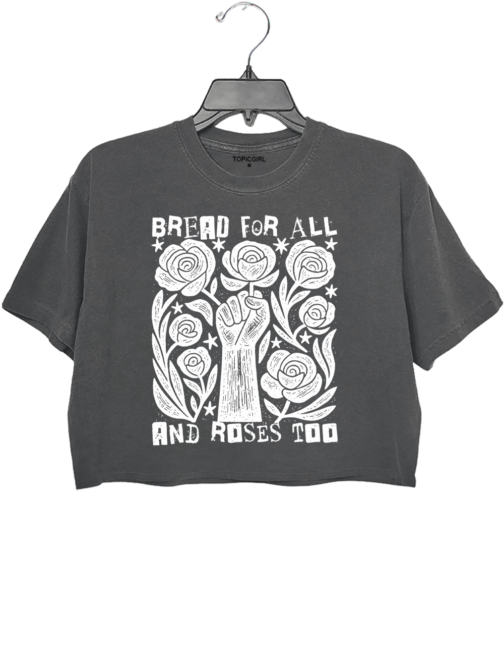 Bread For All and Roses Too Crop Top