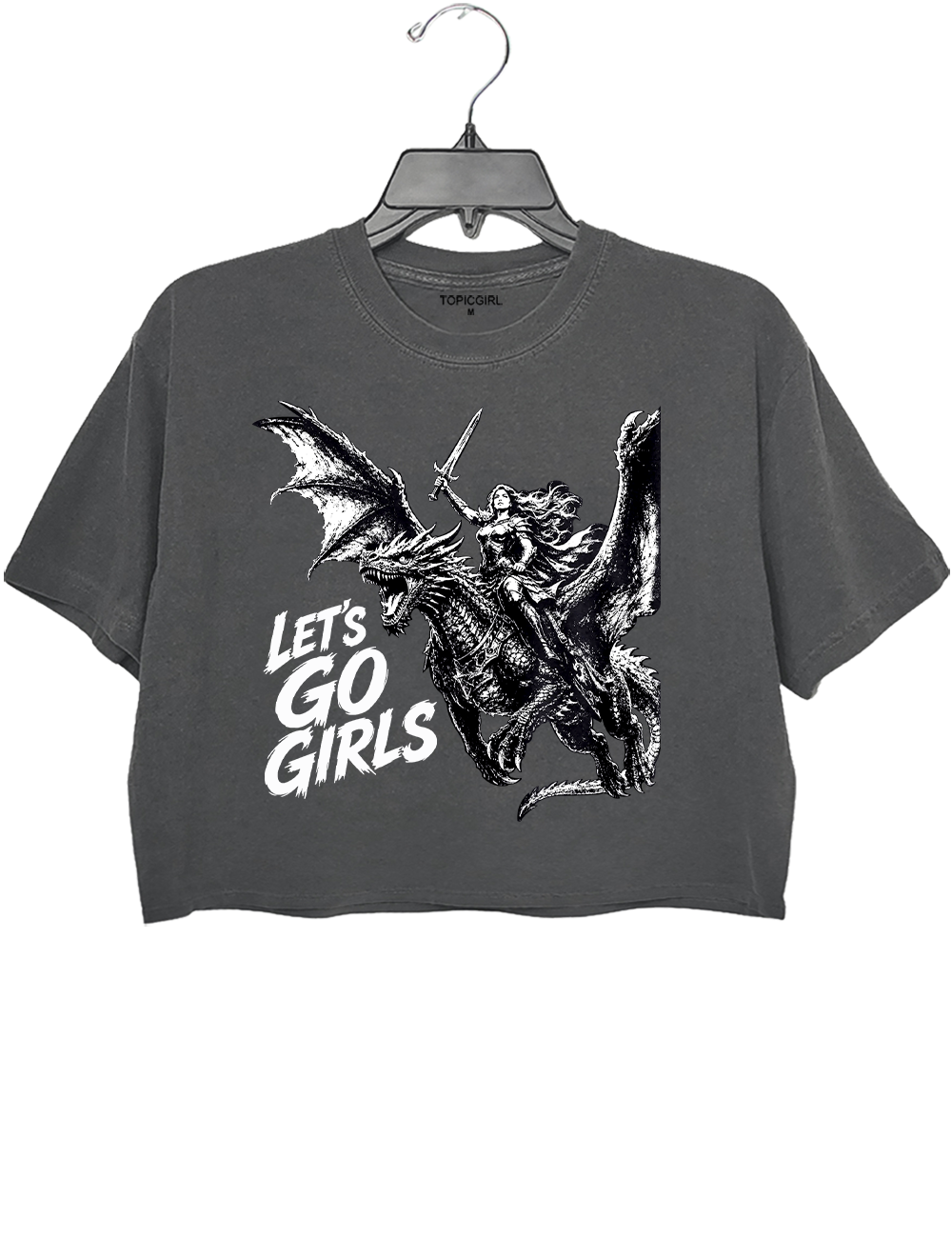 Warrior Woman Dragon Rider Crop Top