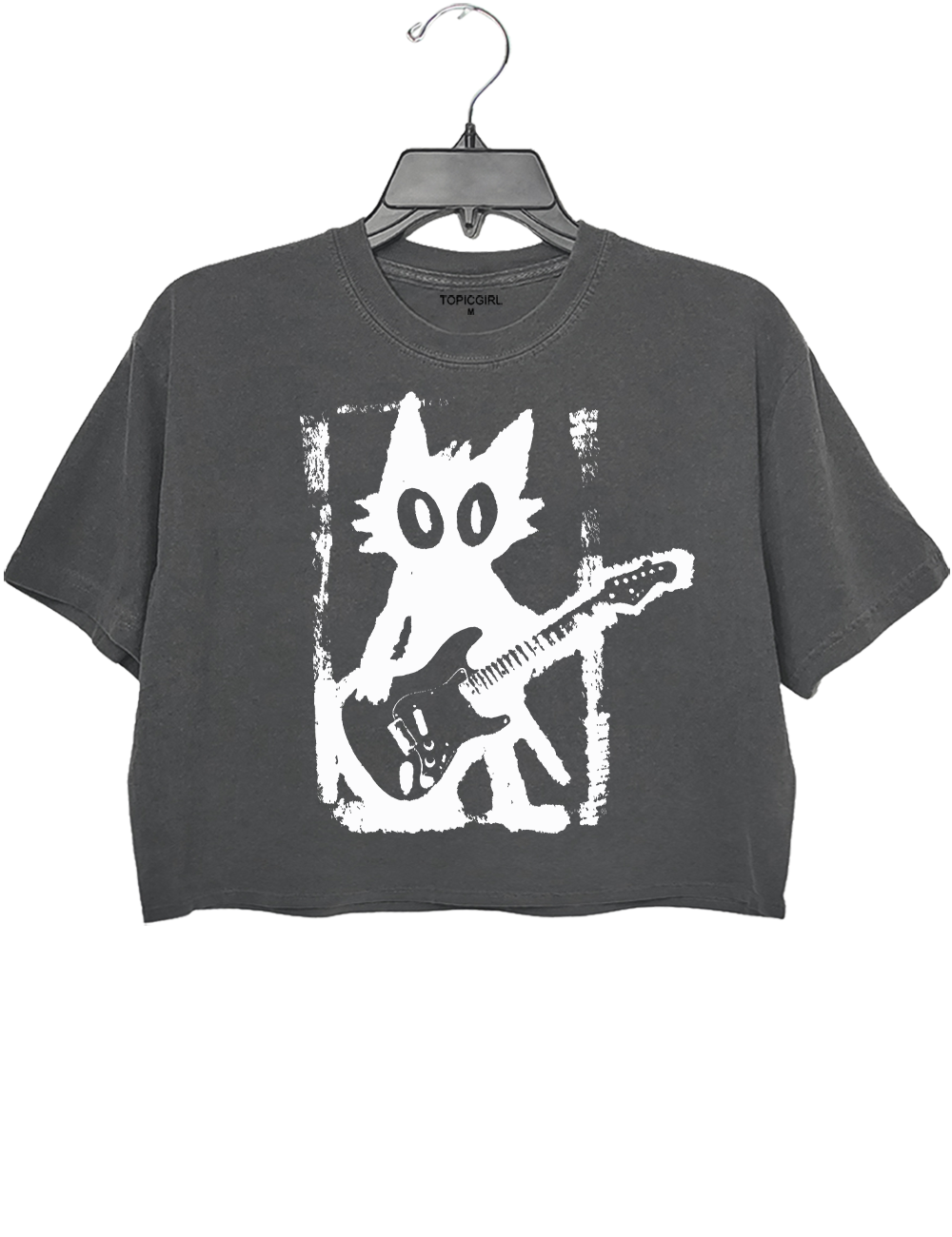 Rock and Roll Cat Crop Top