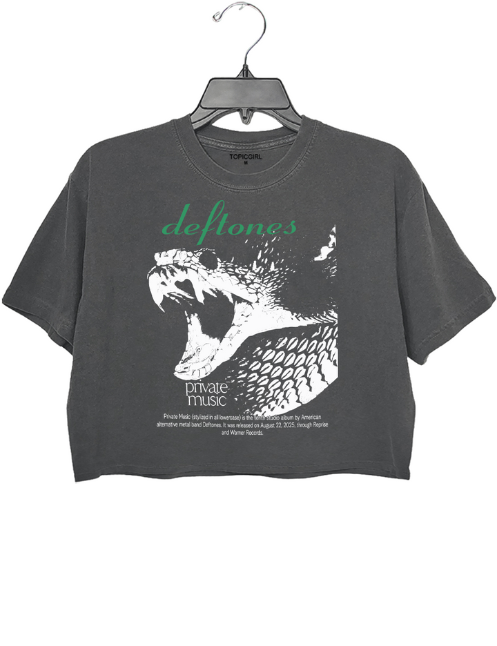 Deftones Snake Crop Top