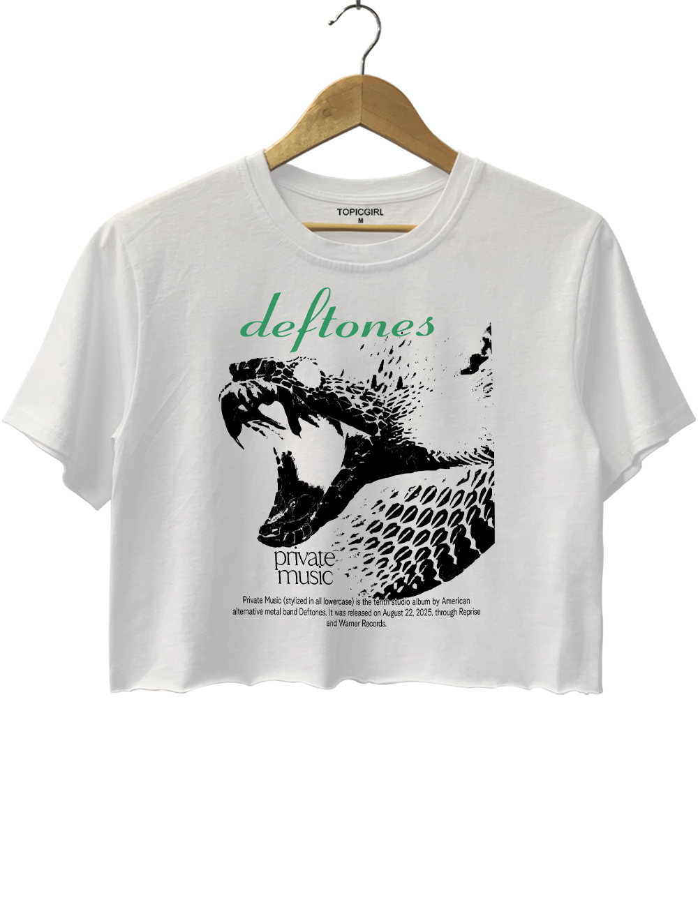 Deftones Snake Crop Top