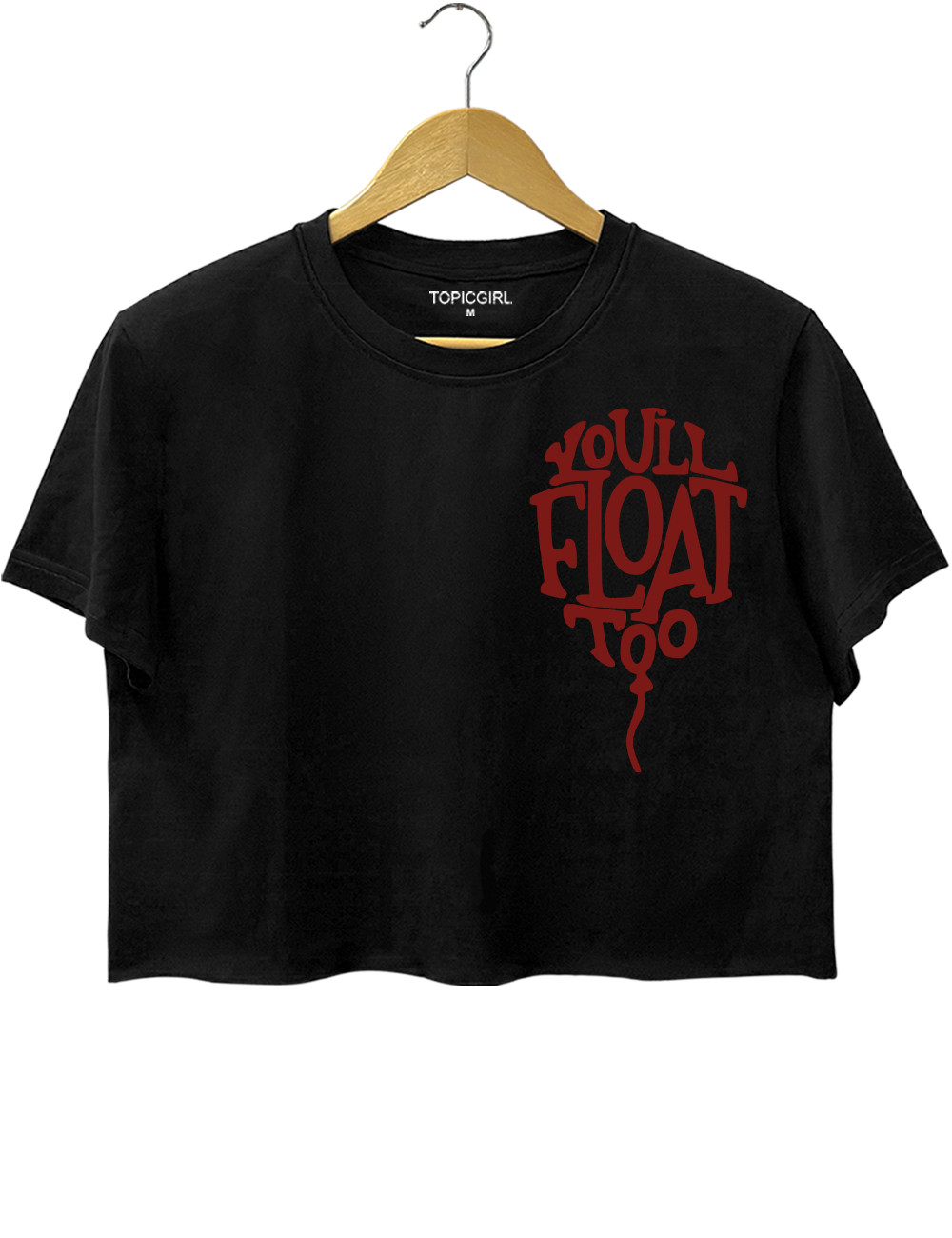 Horror Clown Balloon Crop Top