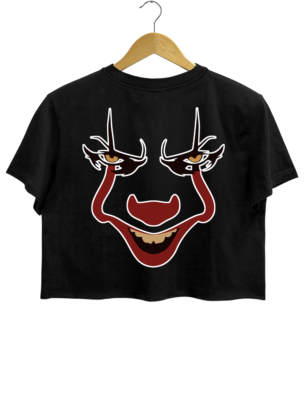 Horror Clown Balloon Crop Top