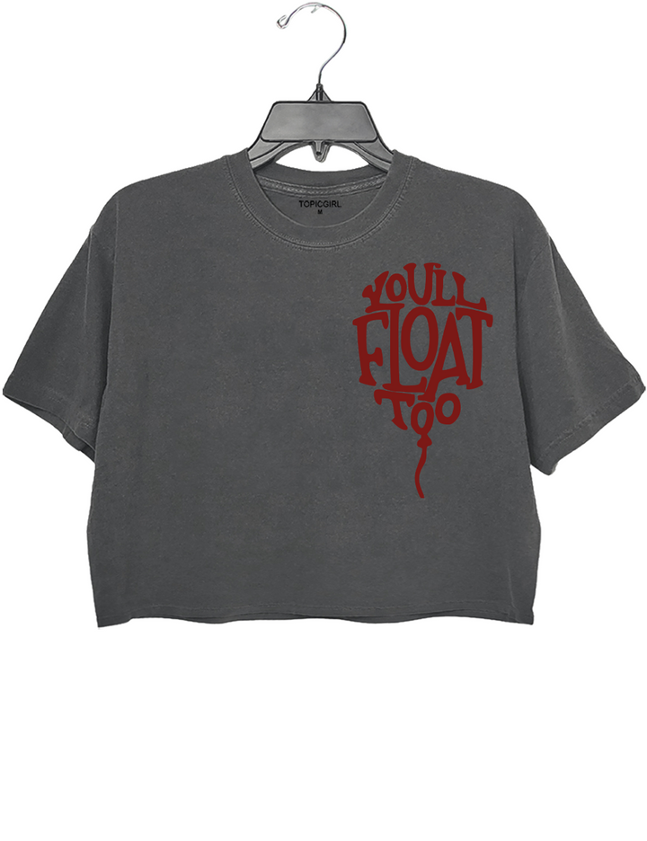 Horror Clown Balloon Crop Top