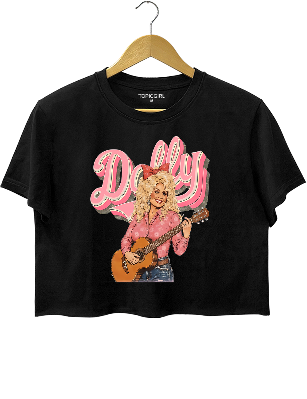Country Music Queen Dolly Crop Top