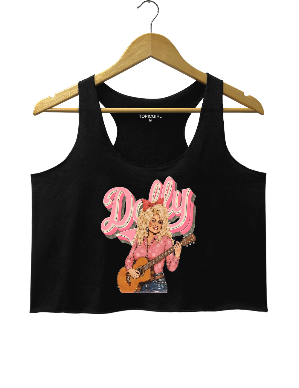 Country Music Queen Dolly Crop Tank Top
