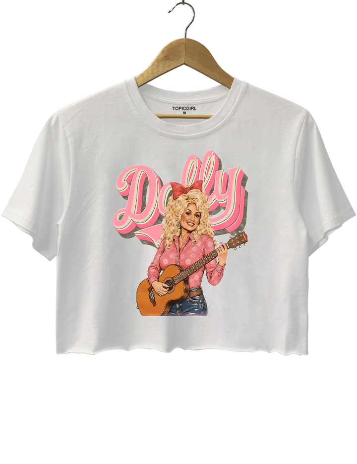 Country Music Queen Dolly Crop Top