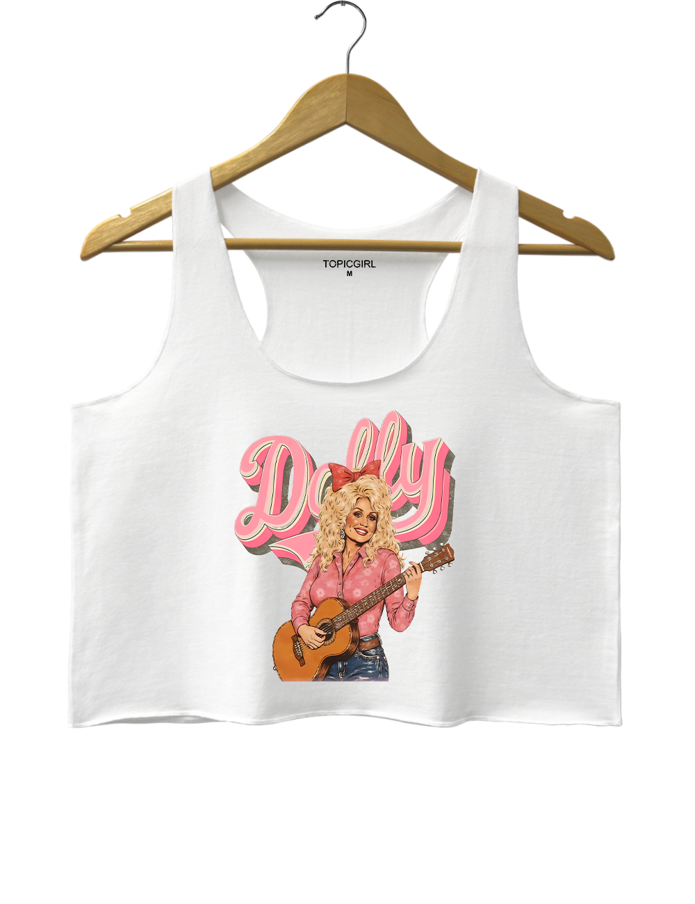 Country Music Queen Dolly Crop Tank Top
