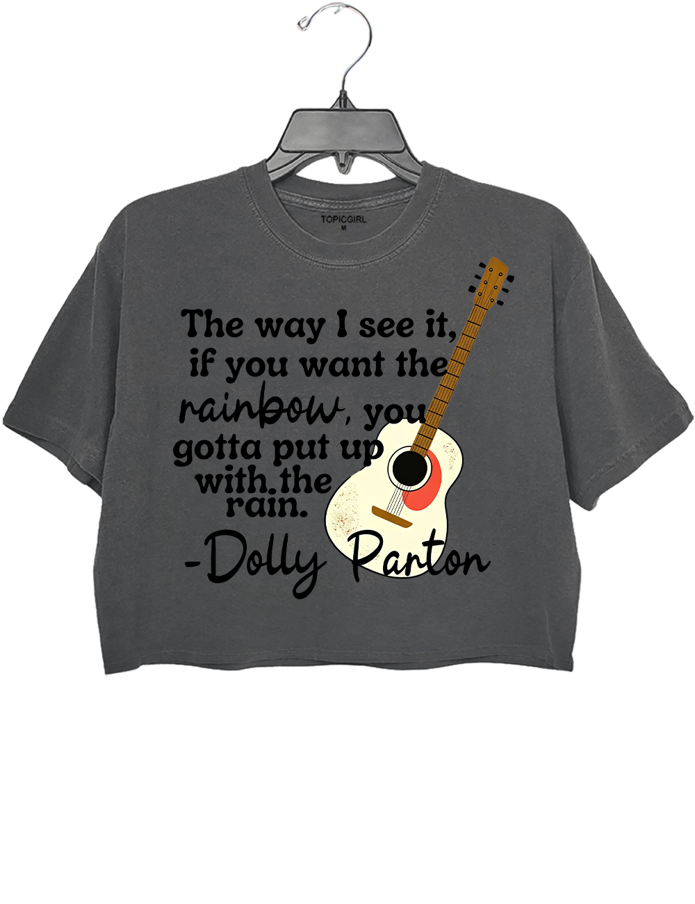 Dolly Parton Quote Crop Top