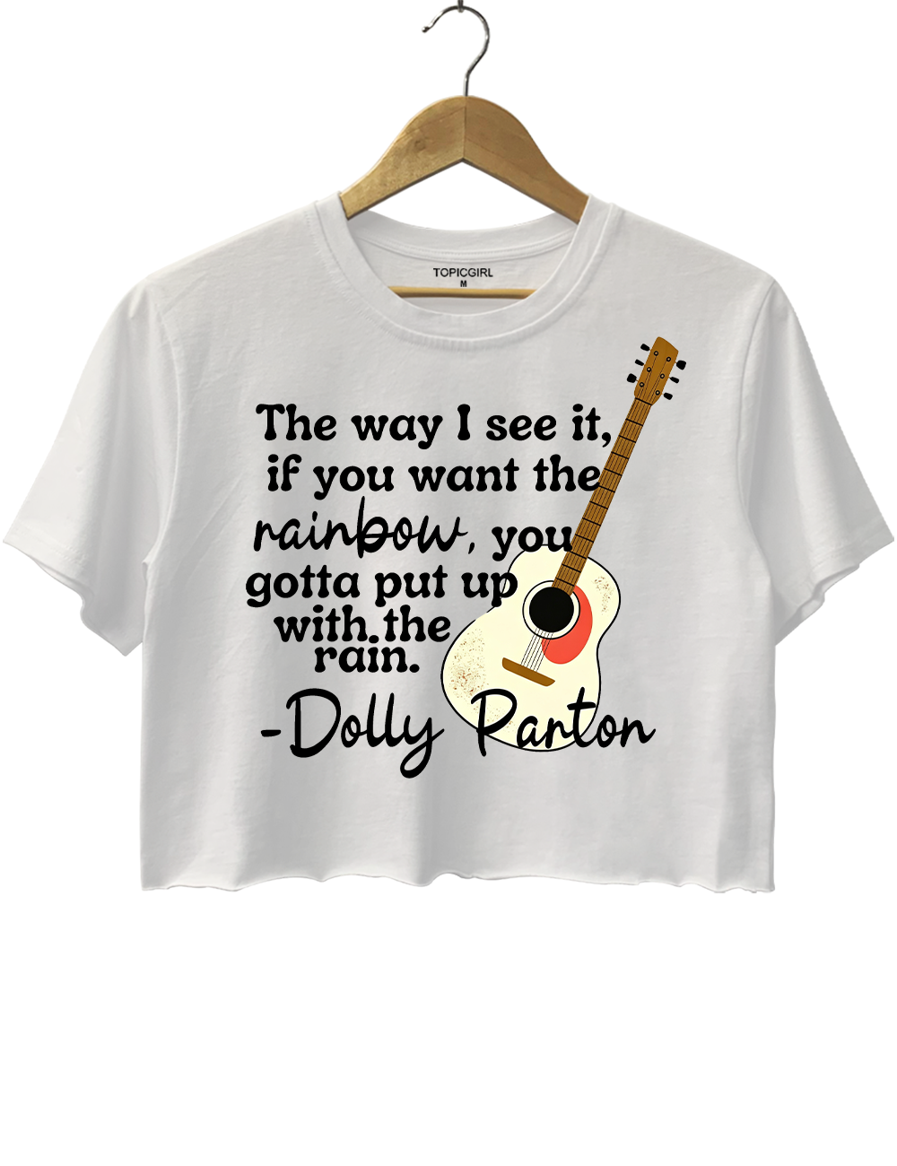 Dolly Parton Quote Crop Top