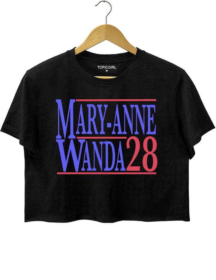 Mary Anne And Wanda for President The Chicks Best Friends Crop Top