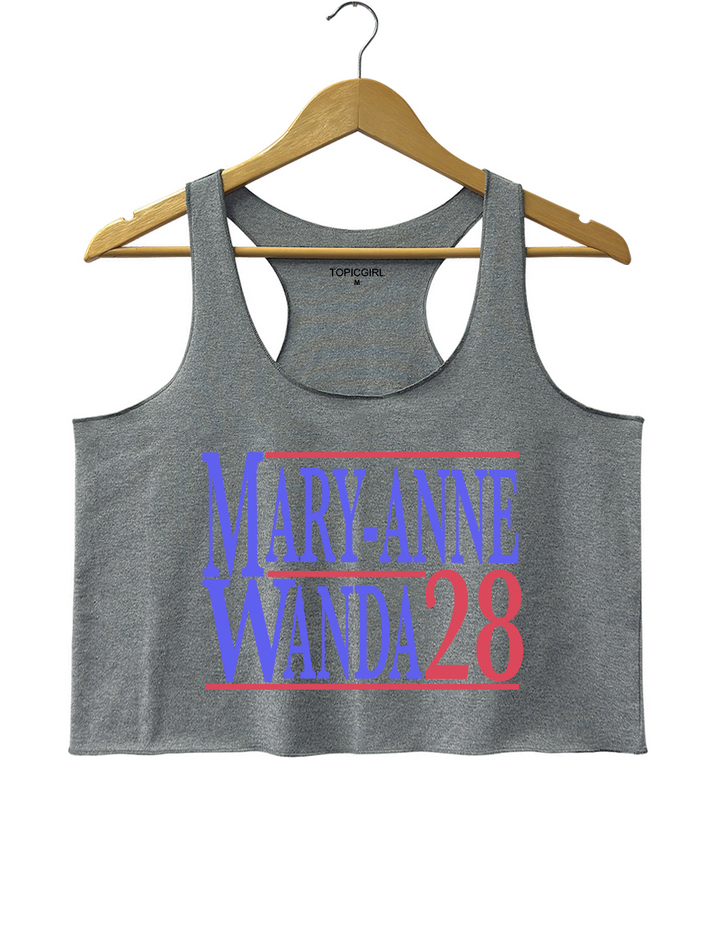 Mary Anne And Wanda for President The Chicks Best Friends Crop Tank Top