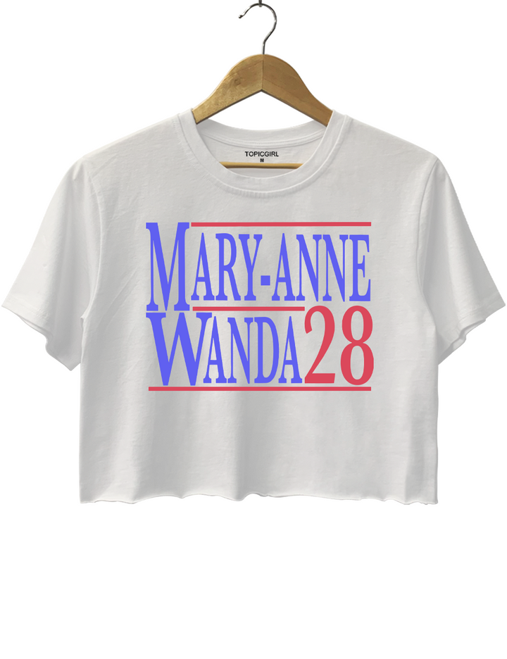 Mary Anne And Wanda for President The Chicks Best Friends Crop Top