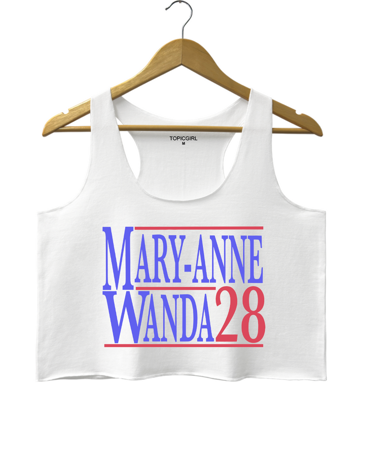 Mary Anne And Wanda for President The Chicks Best Friends Crop Tank Top