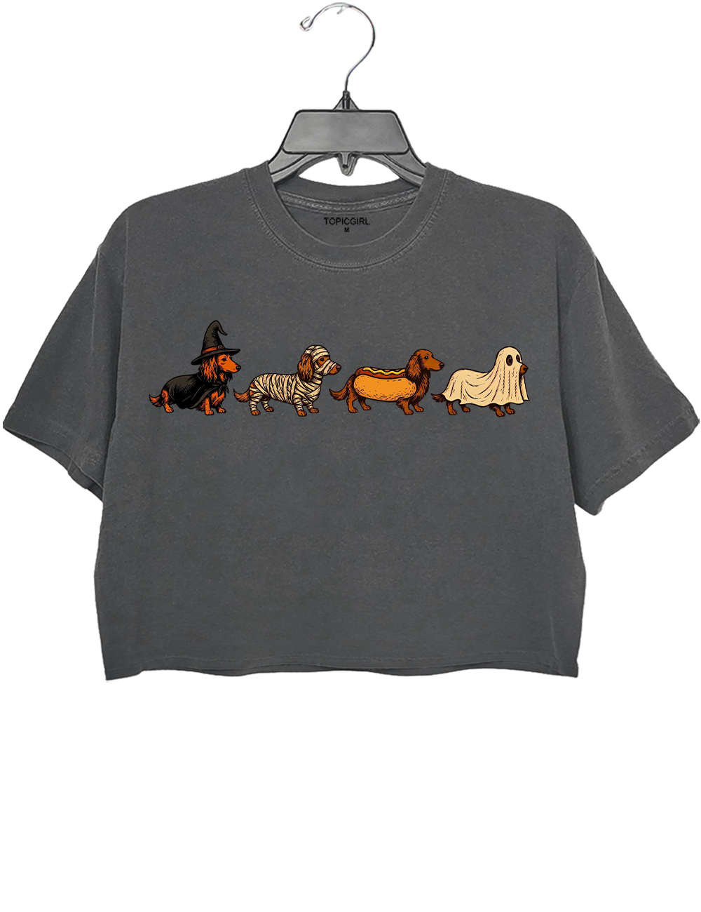 Halloween Dachshund Crop Top