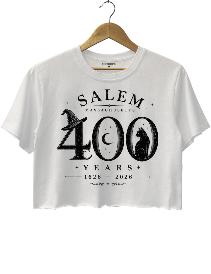 Salem Massachusetts 400 Years Crop Top