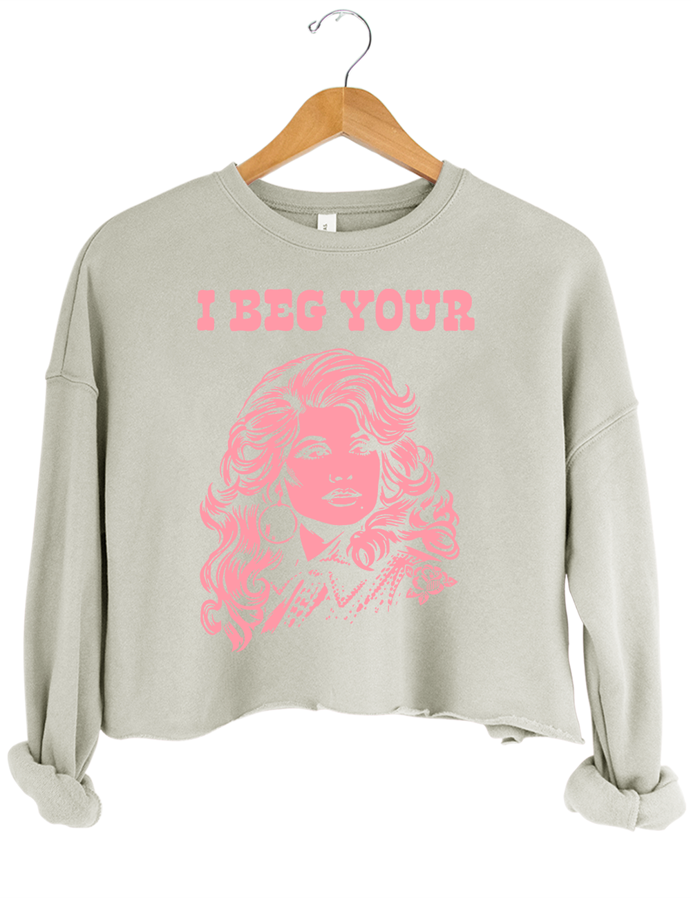 Backwoods Barbie I Beg Your Parton Crop Sweatshirt