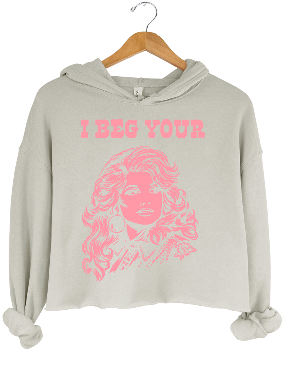 Backwoods Barbie I Beg Your Parton Crop Hoodie