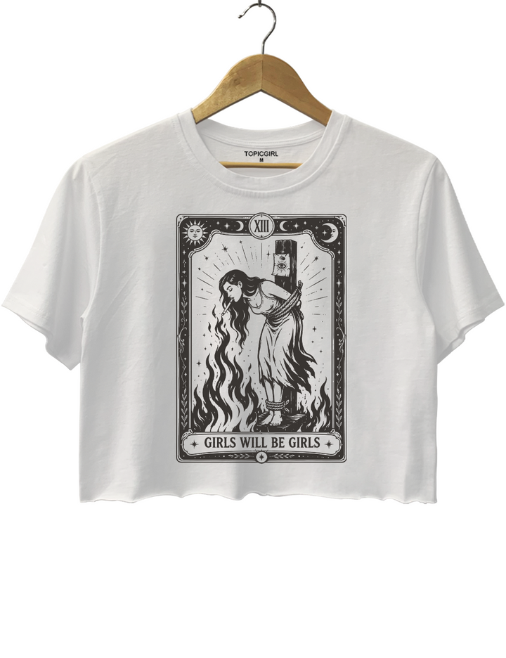Girls Will Be Girls Witch With Sigarete Crop Top