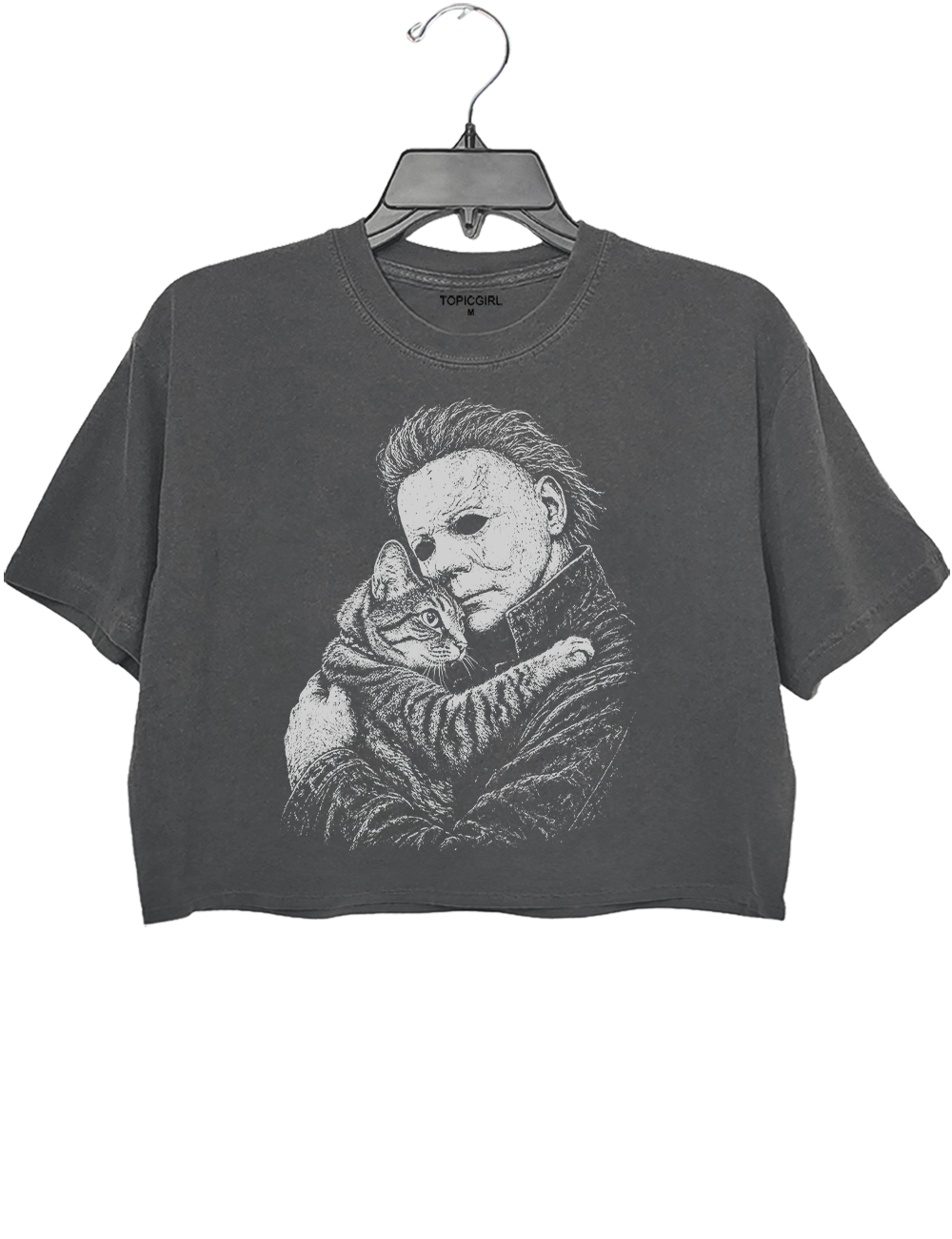 Michael Myers Love Cat Crop Top