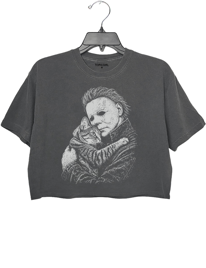 Michael Myers Love Cat Crop Top
