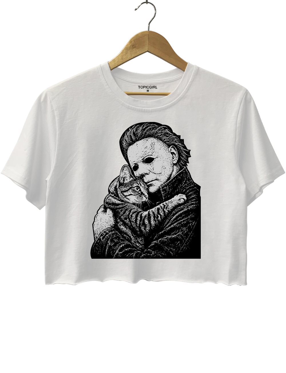 Michael Myers Love Cat Crop Top