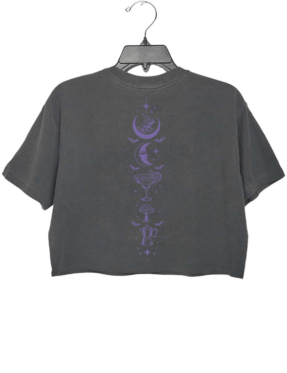Midnight Margaritas Witchy Halloween Crop Top