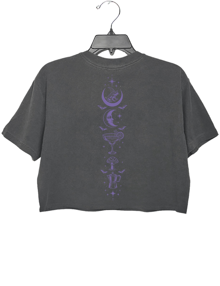Midnight Margaritas Witchy Halloween Crop Top