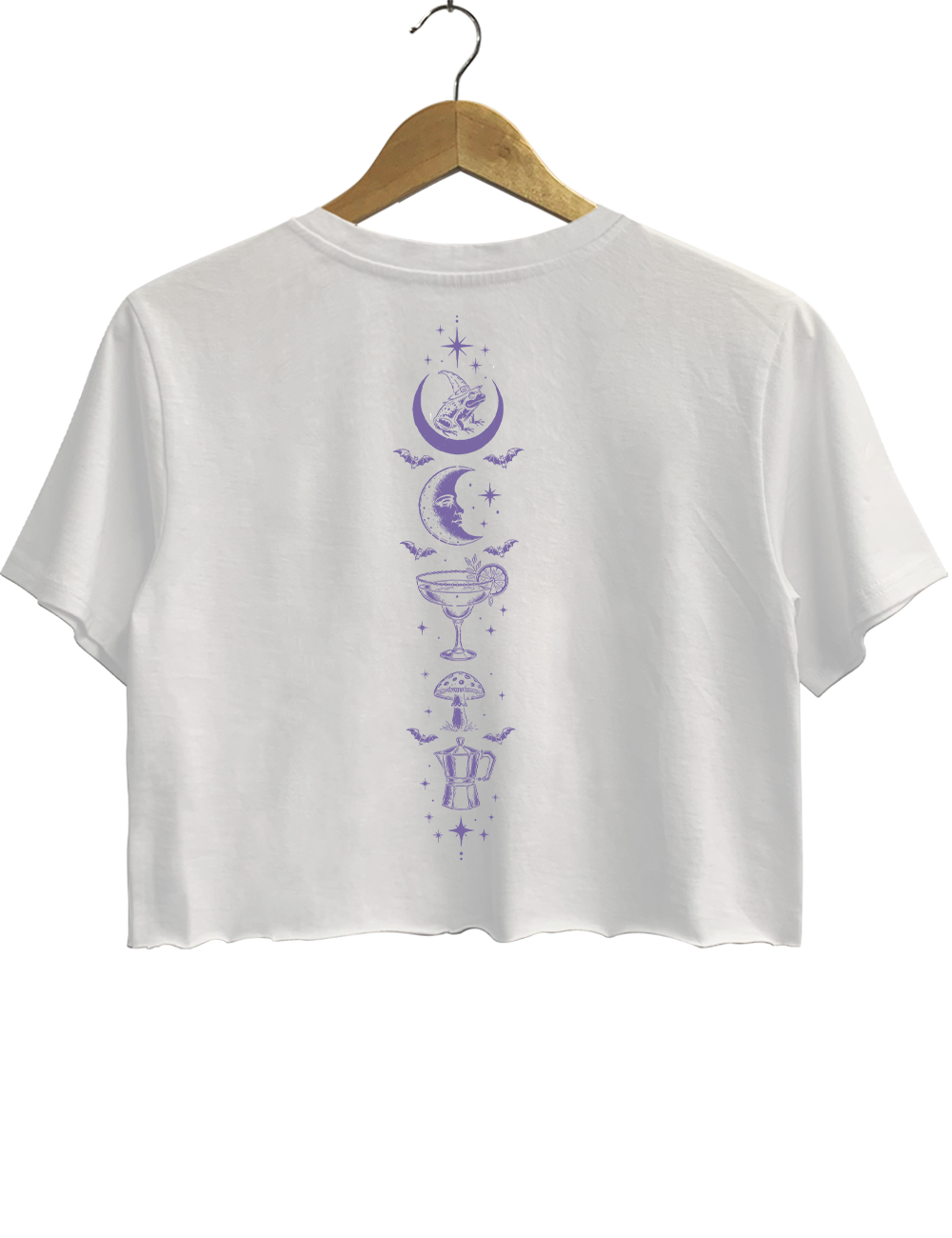 Midnight Margaritas Witchy Halloween Crop Top