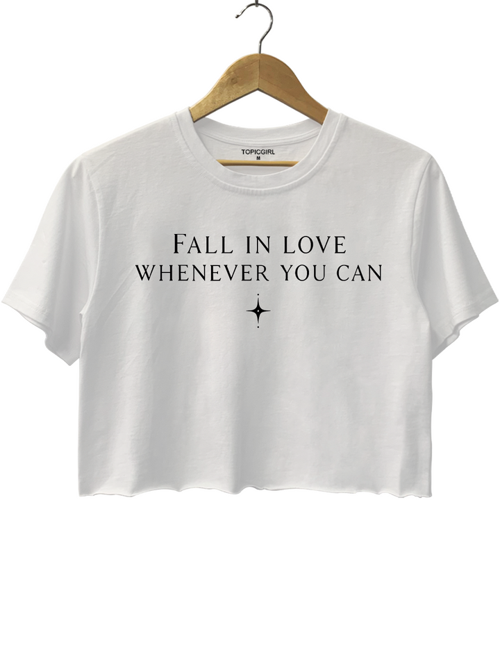 Fall In Love Whenever You Can Practical Magic Crop Top