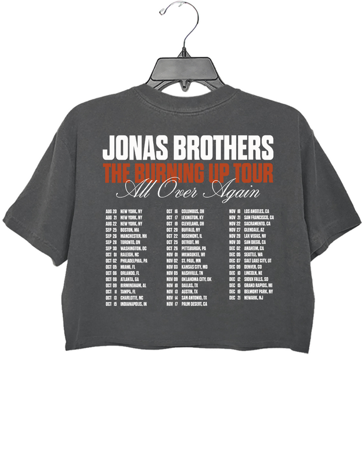 Jonas Brothers Burning Up All Over Again Tour Crop Top