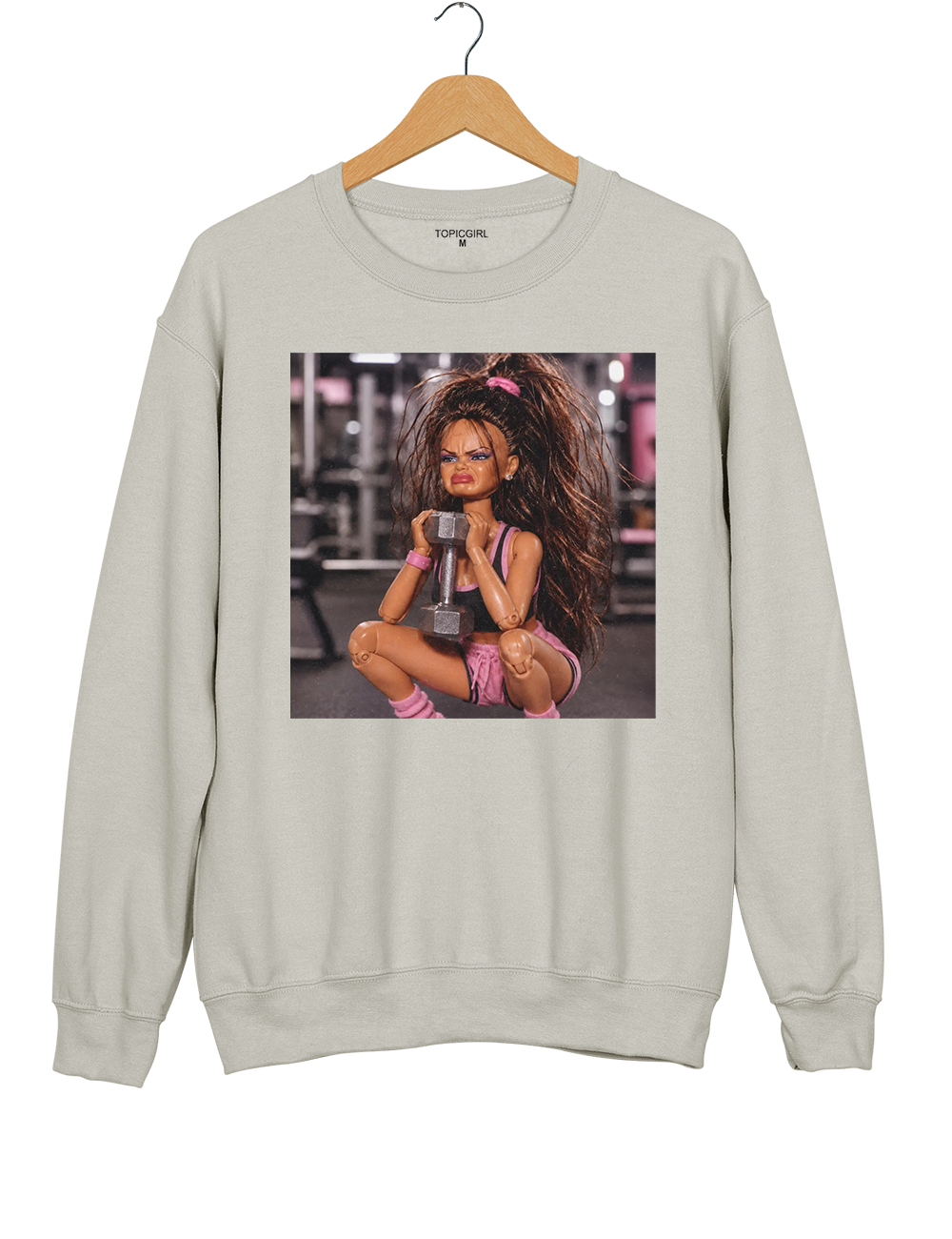 Fitness Doll Face Meme Sweatshirt