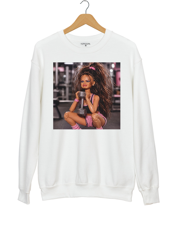 Fitness Doll Face Meme Sweatshirt