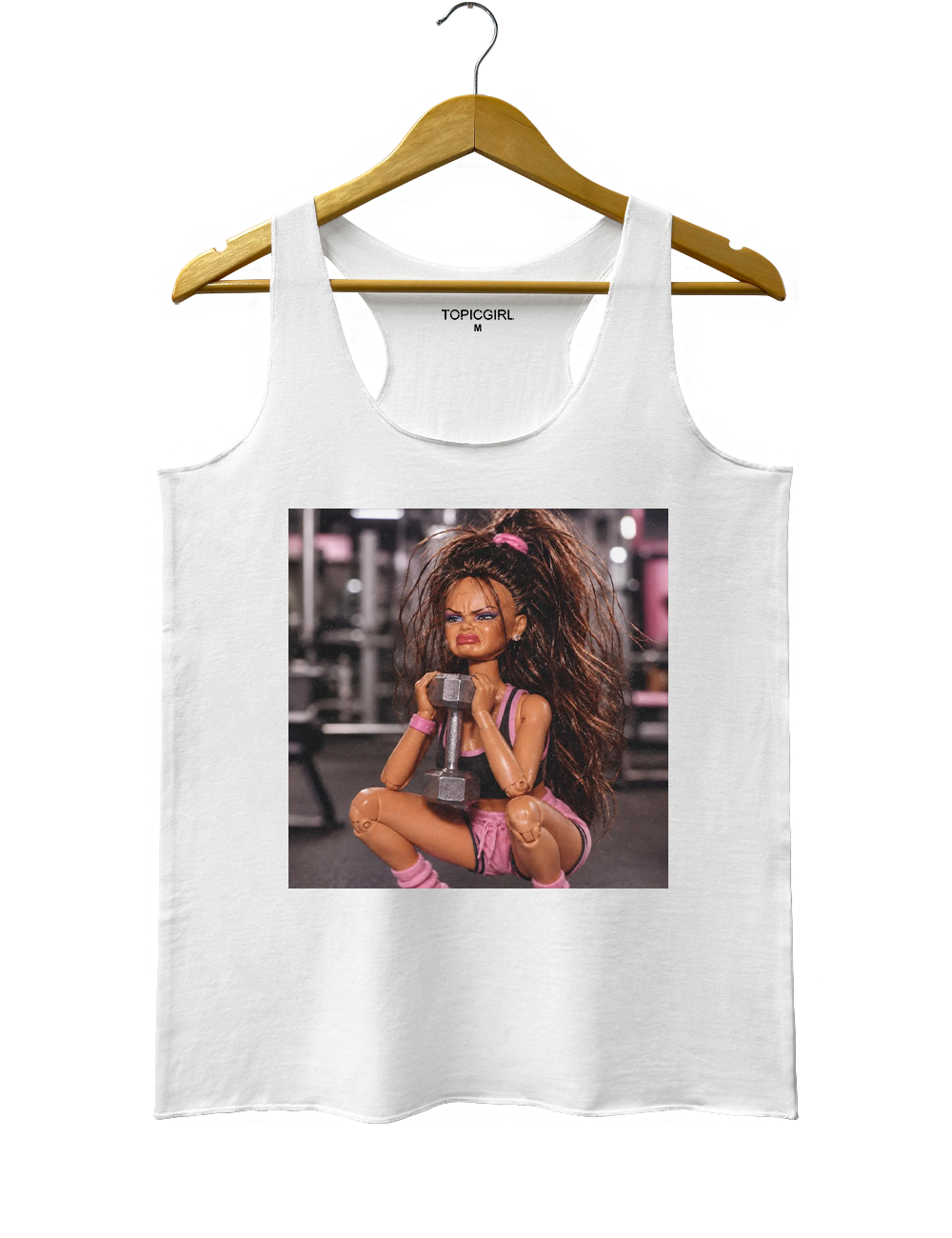 Fitness Doll Face Meme Tank Top
