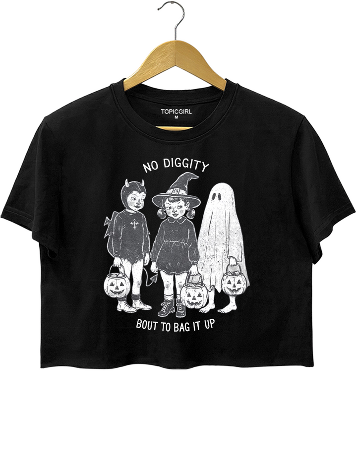 No Diggity Bout To Bag It Up Crop Top