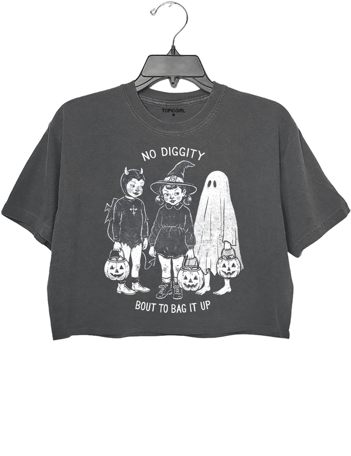 No Diggity Bout To Bag It Up Crop Top