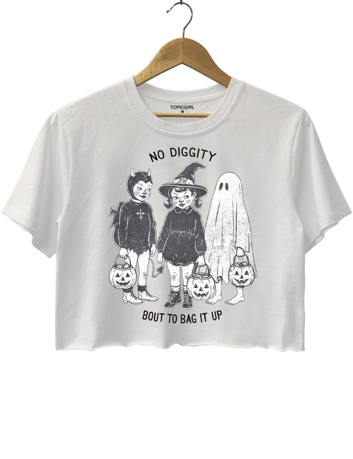 No Diggity Bout To Bag It Up Crop Top