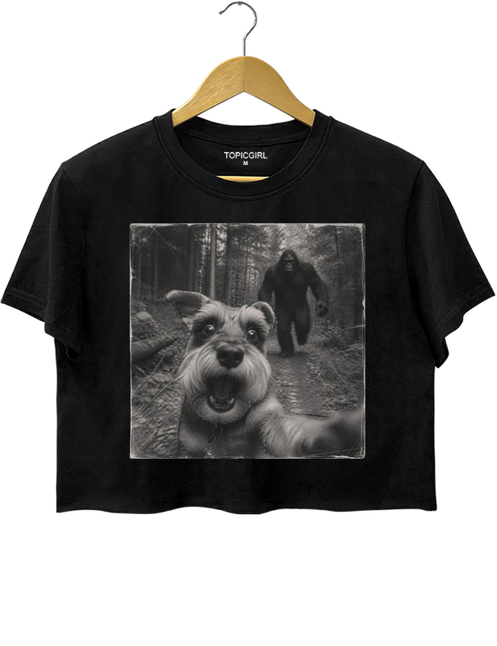 Bigfoot Schnauzer Crop Top
