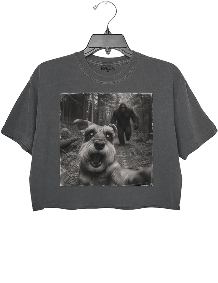 Bigfoot Schnauzer Crop Top