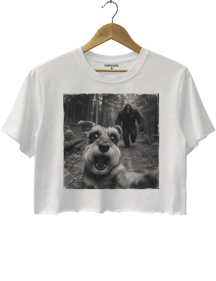 Bigfoot Schnauzer Crop Top