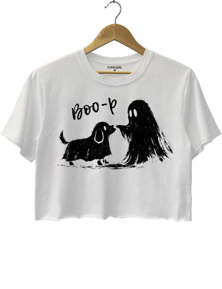 Boo-P Ghost Dog Crop Top