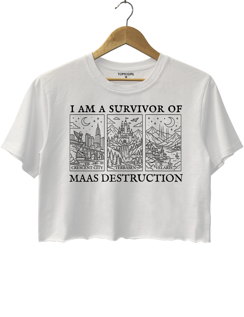 I Am A Survivor Of Maas Destrcrtion Crop Top