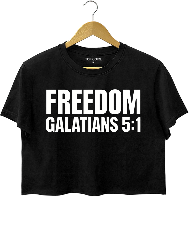 Freedom Galatians 51 Crop Top