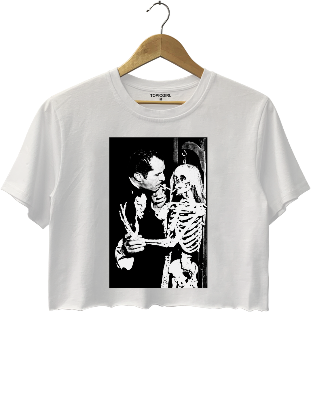 Vincent Price Gothic Classic Skeleton Crop Top
