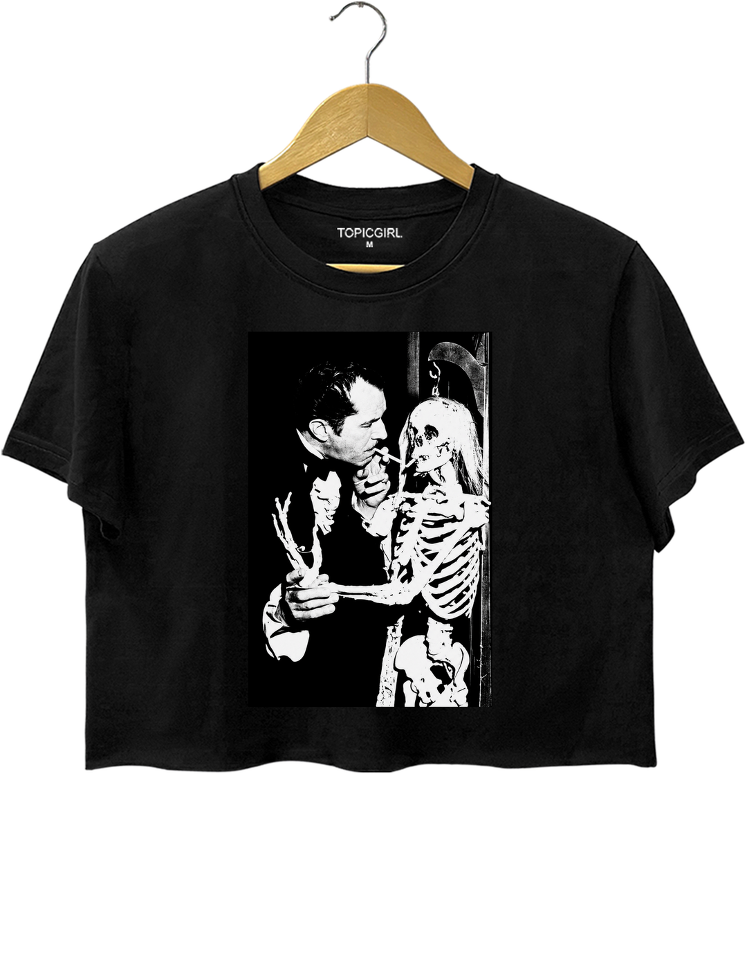 Vincent Price Gothic Classic Skeleton Crop Top