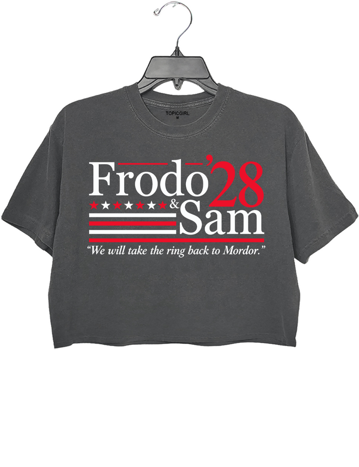 Frodo Sam 2028 Lord of the Rings Crop Top